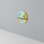 BODY LANGUAGE Prateleira Oval Decorativa em Efeito Carvalho