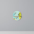 BODY LANGUAGE Prateleira Oval Decorativa em Efeito Carvalho