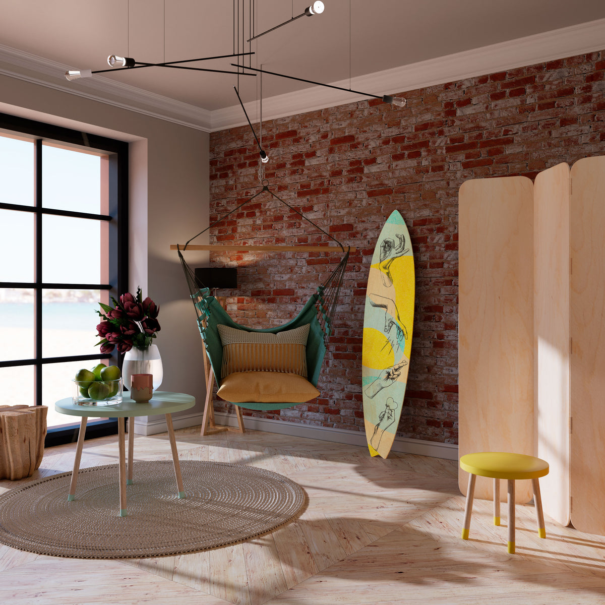 BODY LANGUAGE Surfboard Decorative Panel