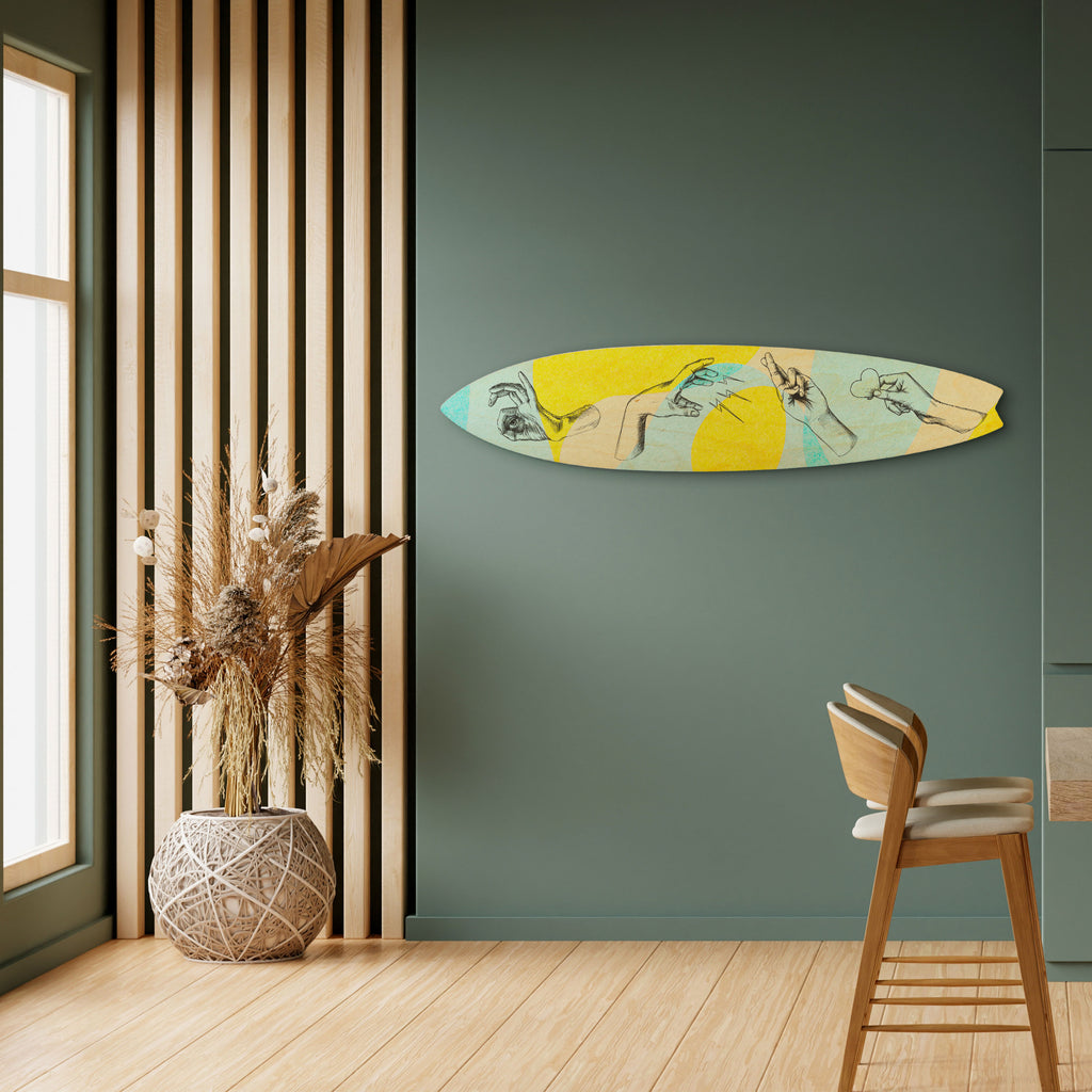 BODY LANGUAGE Surfboard Decorative Panel