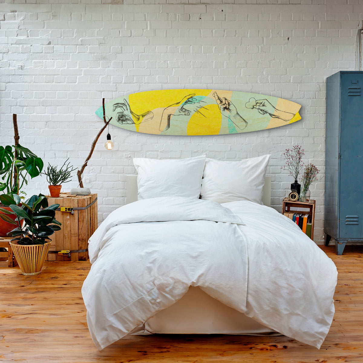 BODY LANGUAGE Painel Decorativo Prancha de Surf