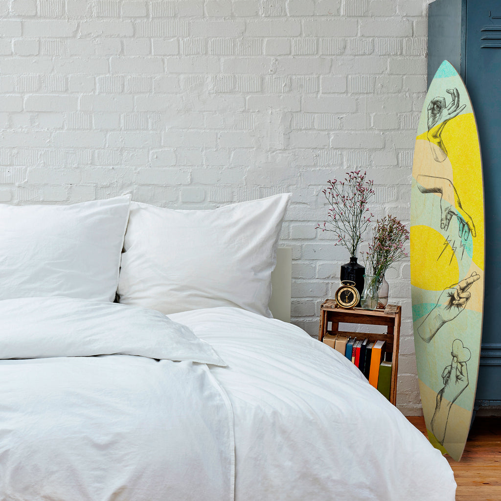 BODY LANGUAGE Surfboard Decorative Panel