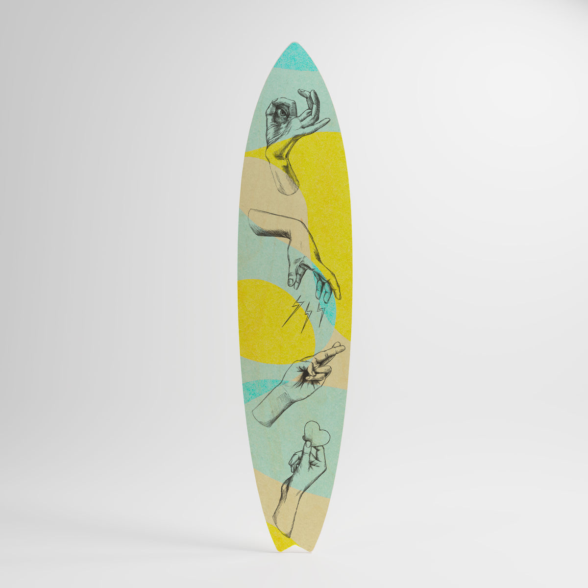 BODY LANGUAGE Painel Decorativo Prancha de Surf