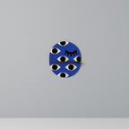 GEOMETRIC EYES Prateleira Oval Decorativa em Acabamento Preto