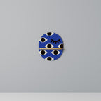 GEOMETRIC EYES Prateleira Oval Decorativa em Efeito Carvalho