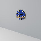 GEOMETRIC EYES Prateleira Redonda Decorativa em Efeito Carvalho