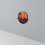 COLORFUL SOUNDS Prateleira Oval Decorativa em Acabamento Preto