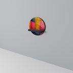COLORFUL SOUNDS Round Art Shelf In Black Finish