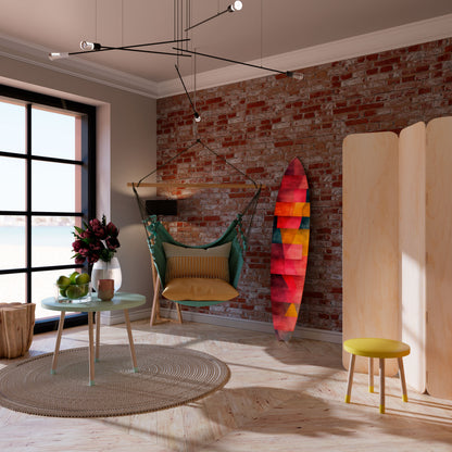 COLORFUL SOUNDS Painel Decorativo Prancha de Surf