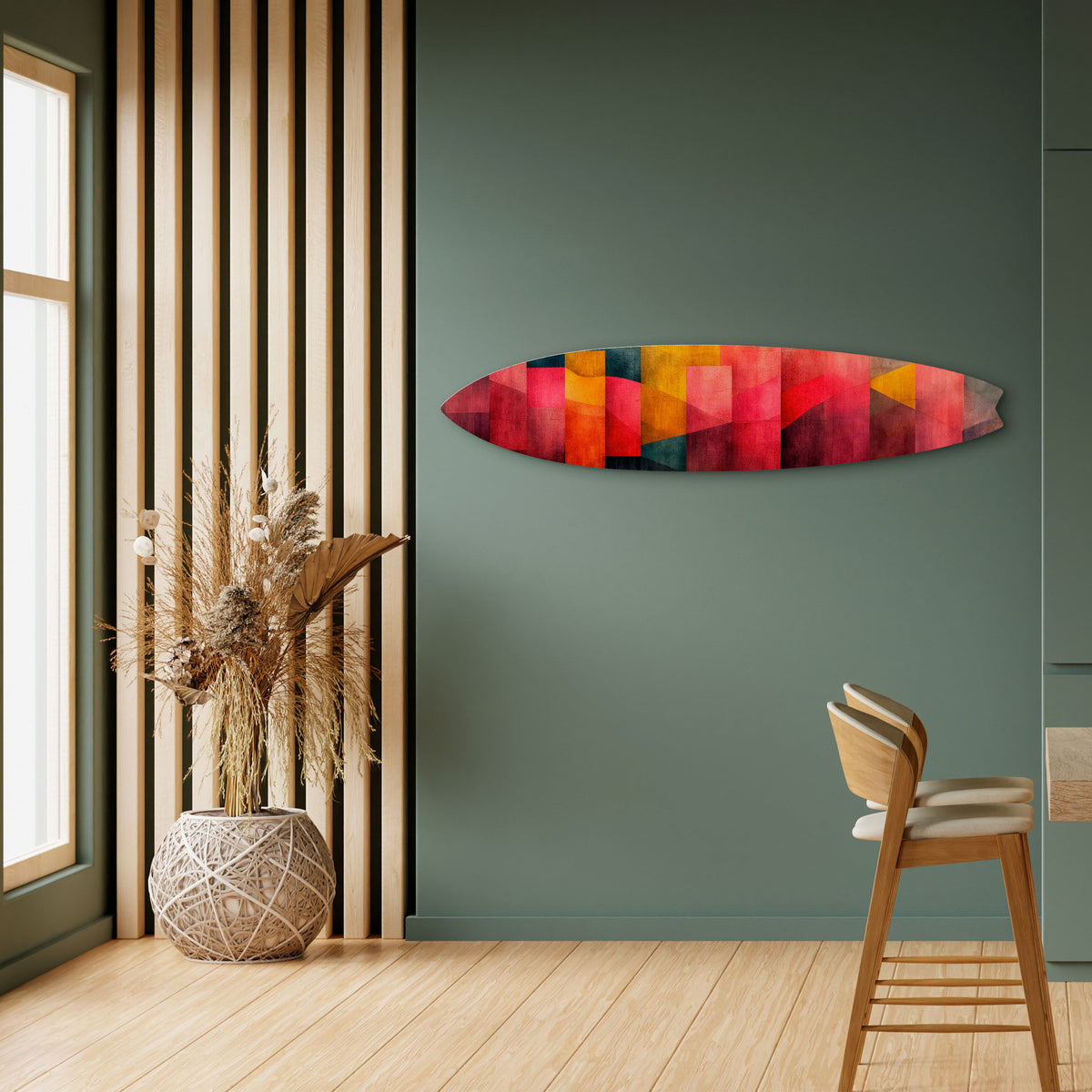COLORFUL SOUNDS Painel Decorativo Prancha de Surf
