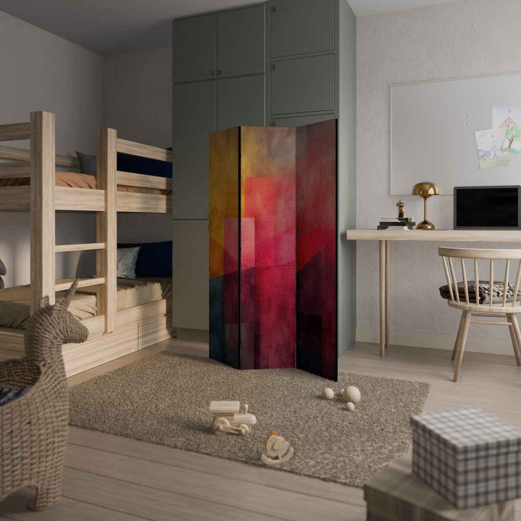 COLORFUL SOUNDS Biombo de 3 Painéis