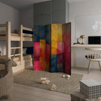 COLORFUL SOUNDS 4-Panel Room Divider