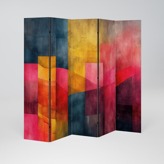 COLORFUL SOUNDS Biombo de 5 Painéis