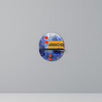 NIGHTFALL VIBRANCE Prateleira Oval Decorativa em Acabamento Preto