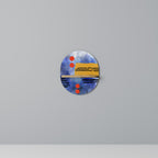 NIGHTFALL VIBRANCE Prateleira Oval Decorativa em Efeito Carvalho