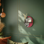 BE TOGETHER Prateleira Oval Decorativa em Acabamento Preto