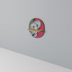 BE TOGETHER Prateleira Oval Decorativa em Efeito Carvalho