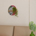 BE TOGETHER Prateleira Oval Decorativa em Efeito Carvalho