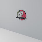 BE TOGETHER Prateleira Redonda Decorativa em Acabamento Preto