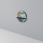 ABSTRACT THOUGHTS Prateleira Oval Decorativa em Acabamento Preto