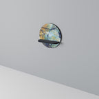 ABSTRACT THOUGHTS Prateleira Redonda Decorativa em Acabamento Preto