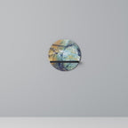 ABSTRACT THOUGHTS Prateleira Redonda Decorativa em Acabamento Preto