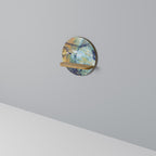 ABSTRACT THOUGHTS Prateleira Redonda Decorativa em Efeito Carvalho