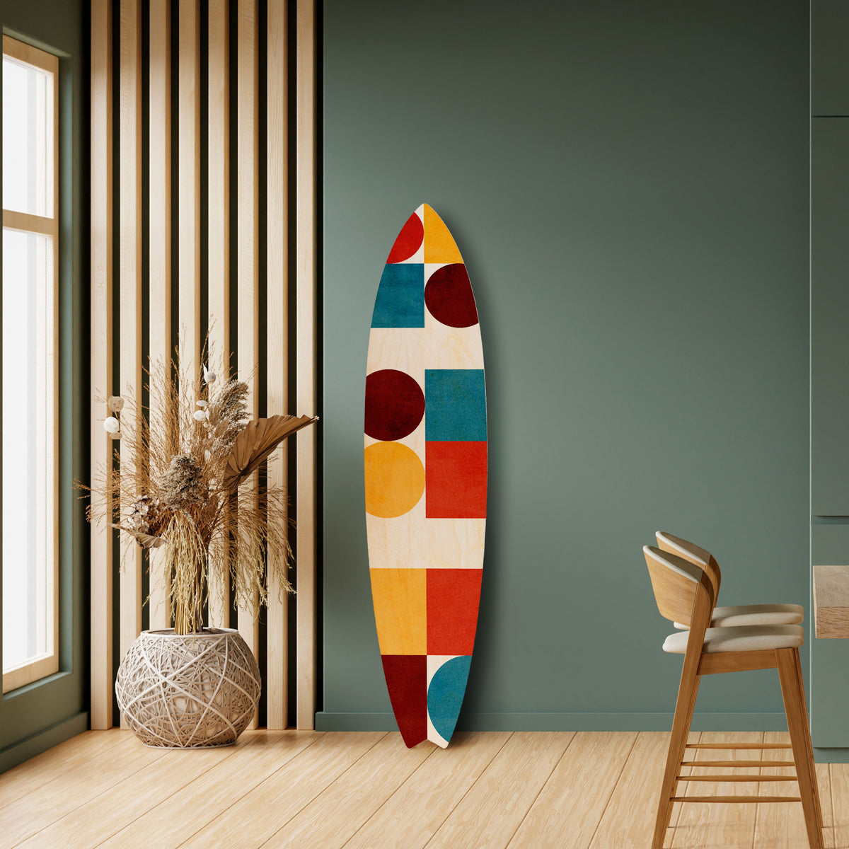 GEOMETRIC PUZZLE Surfboard Decorative Panel