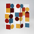GEOMETRIC PUZZLE Biombo Decorativo de 5 Painéis