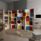 GEOMETRIC PUZZLE Biombo Decorativo de 6 Painéis