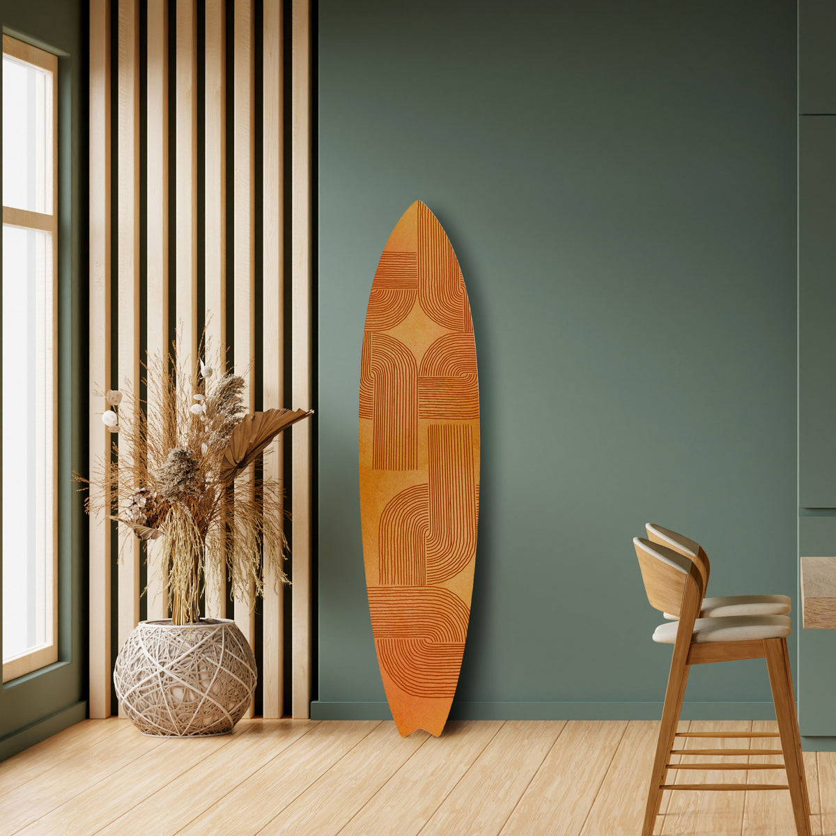 STRENGTHENING RELATION Painel Decorativo Prancha de Surf