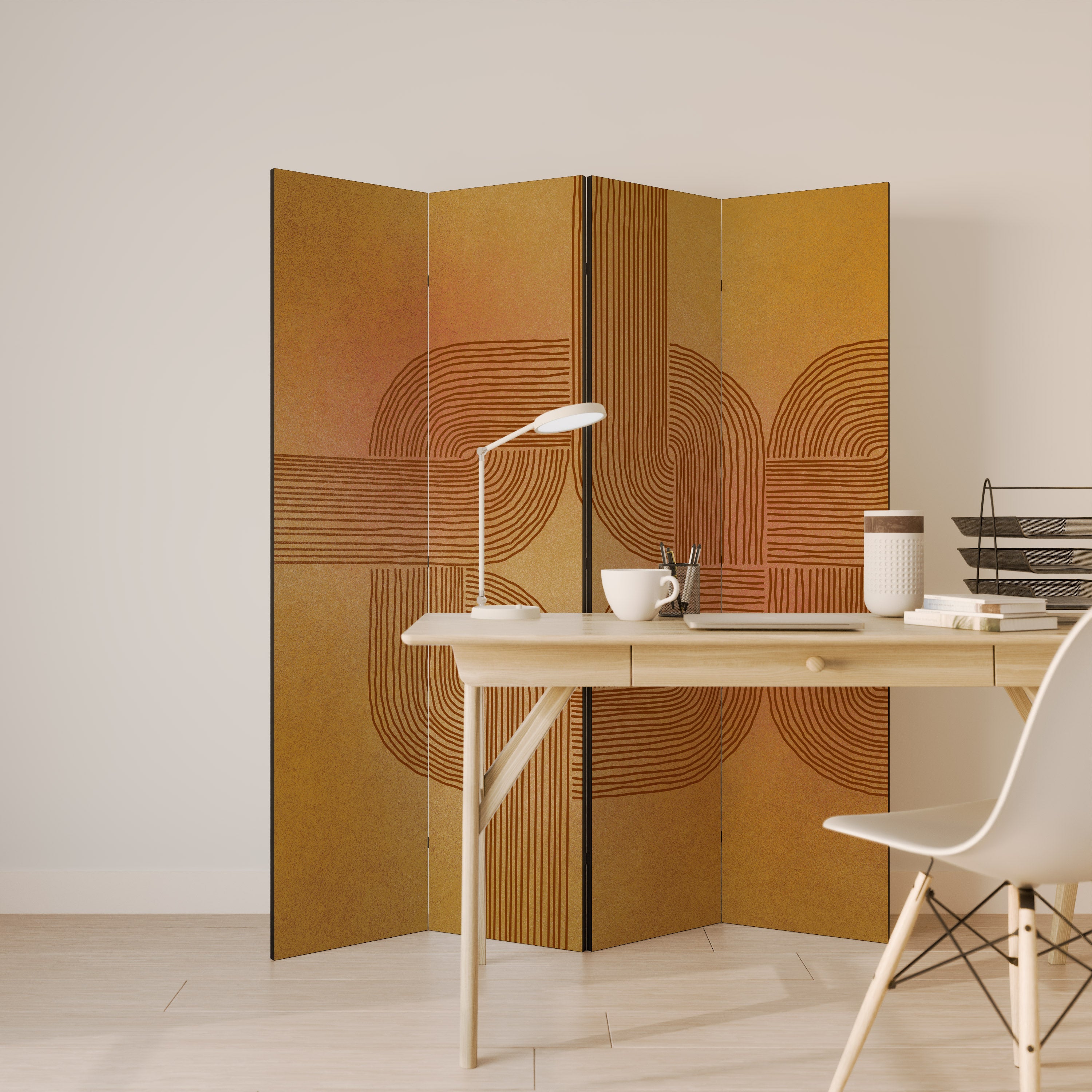 STRENGTHENING RELATION 4-Panel Room Divider
