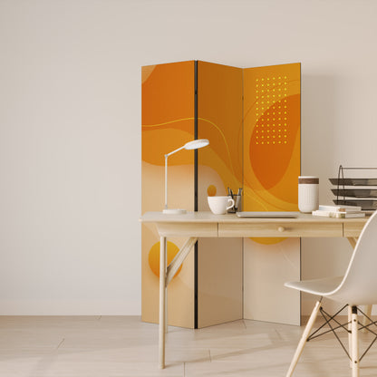 ORANGE ARRANGEMENT Biombo de 3 Painéis