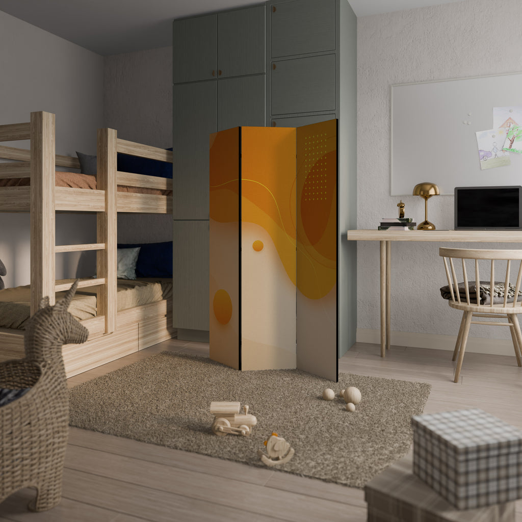 ORANGE ARRANGEMENT Biombo de 3 Painéis