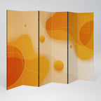ORANGE ARRANGEMENT Biombo de 6 Painéis