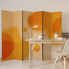 ORANGE ARRANGEMENT Biombo de 6 Painéis