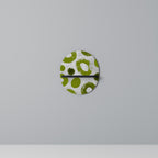 GREEN RHAPSODY Prateleira Oval Decorativa em Acabamento Preto