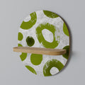 GREEN RHAPSODY Prateleira Oval Decorativa em Efeito Carvalho
