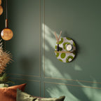 GREEN RHAPSODY Prateleira Oval Decorativa em Efeito Carvalho