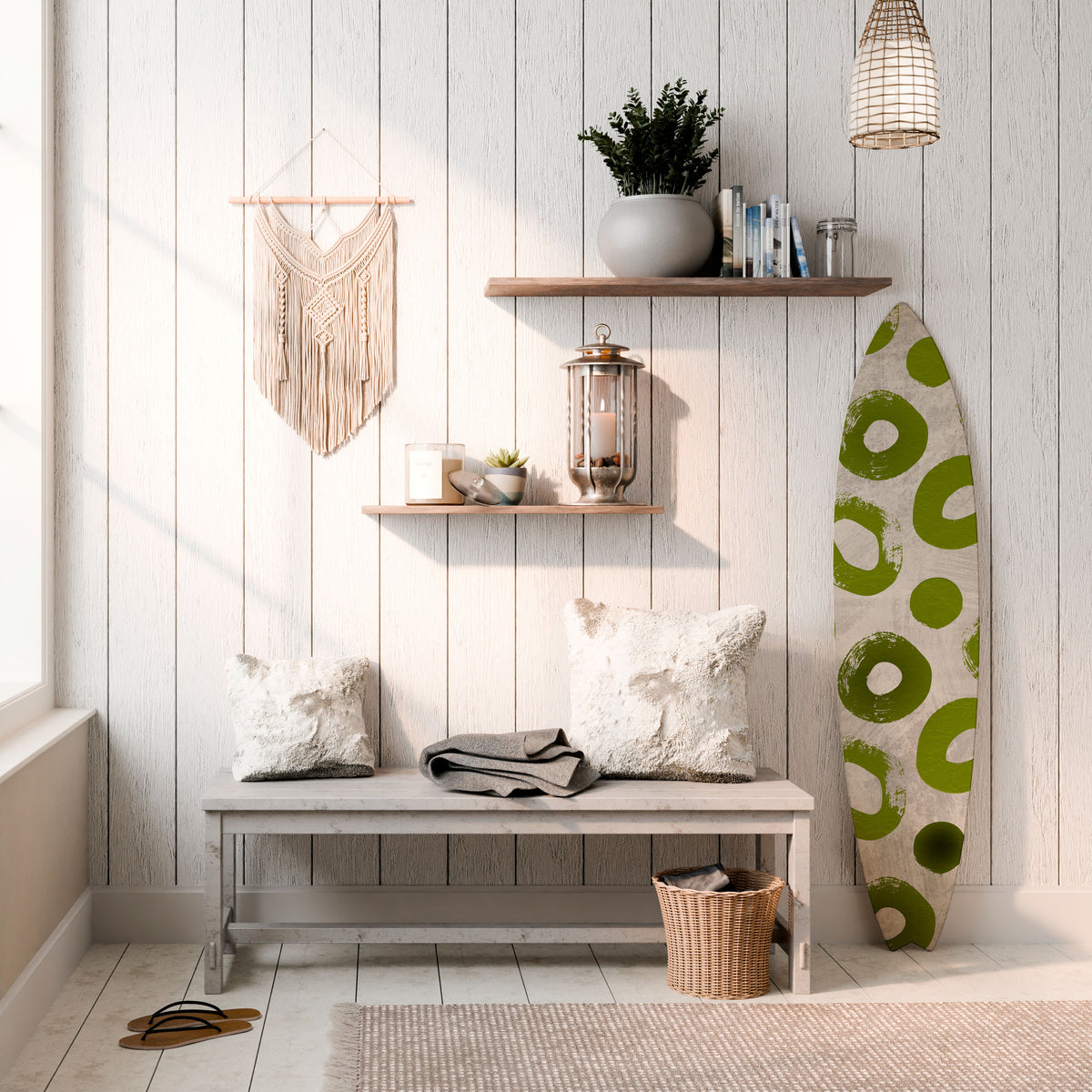 GREEN RHAPSODY Surfboard Decorative Panel