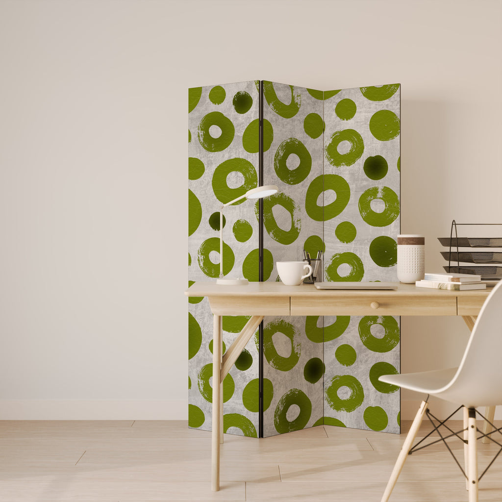 GREEN RHAPSODY Decorative 3-Panel Room Divider