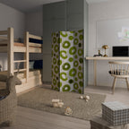 GREEN RHAPSODY Decorative 3-Panel Room Divider