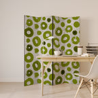 GREEN RHAPSODY Decorative 4-Panel Room Divider