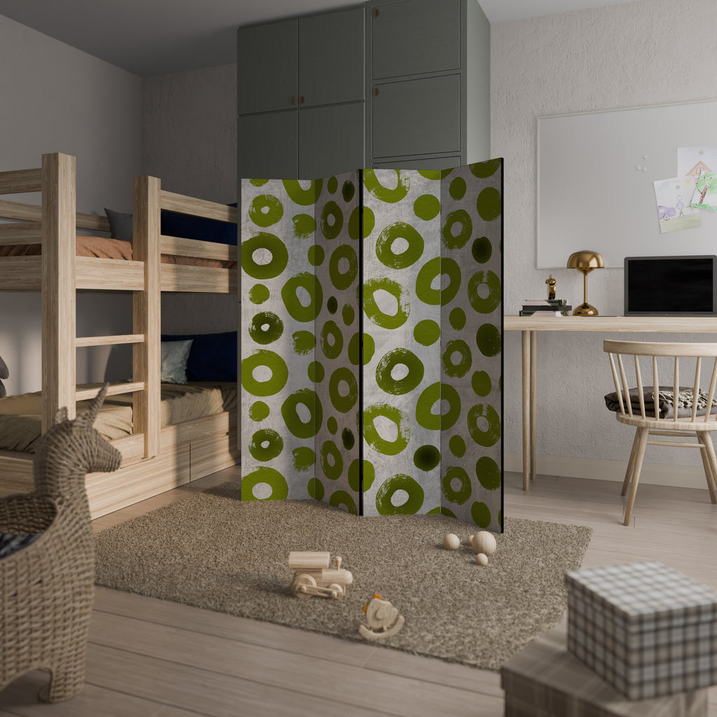 GREEN RHAPSODY 4-Panel Room Divider