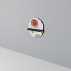 COLORFUL COSMOS Prateleira Oval Decorativa em Acabamento Preto