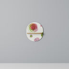 COLORFUL COSMOS Oval Art Shelf In Oak Effect