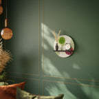 COLORFUL COSMOS Prateleira Redonda Decorativa em Acabamento Preto