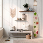 COLORFUL COSMOS Painel Decorativo Prancha de Surf
