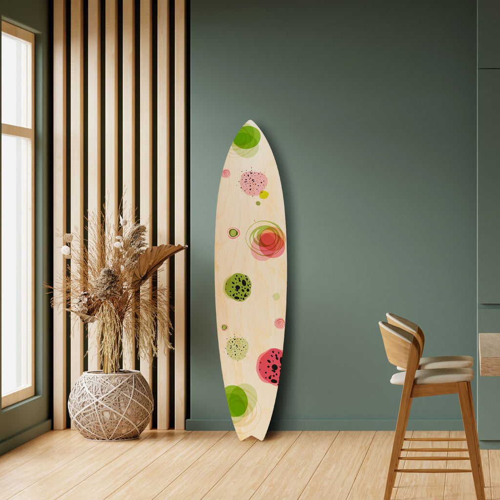 COLORFUL COSMOS Painel Decorativo Prancha de Surf