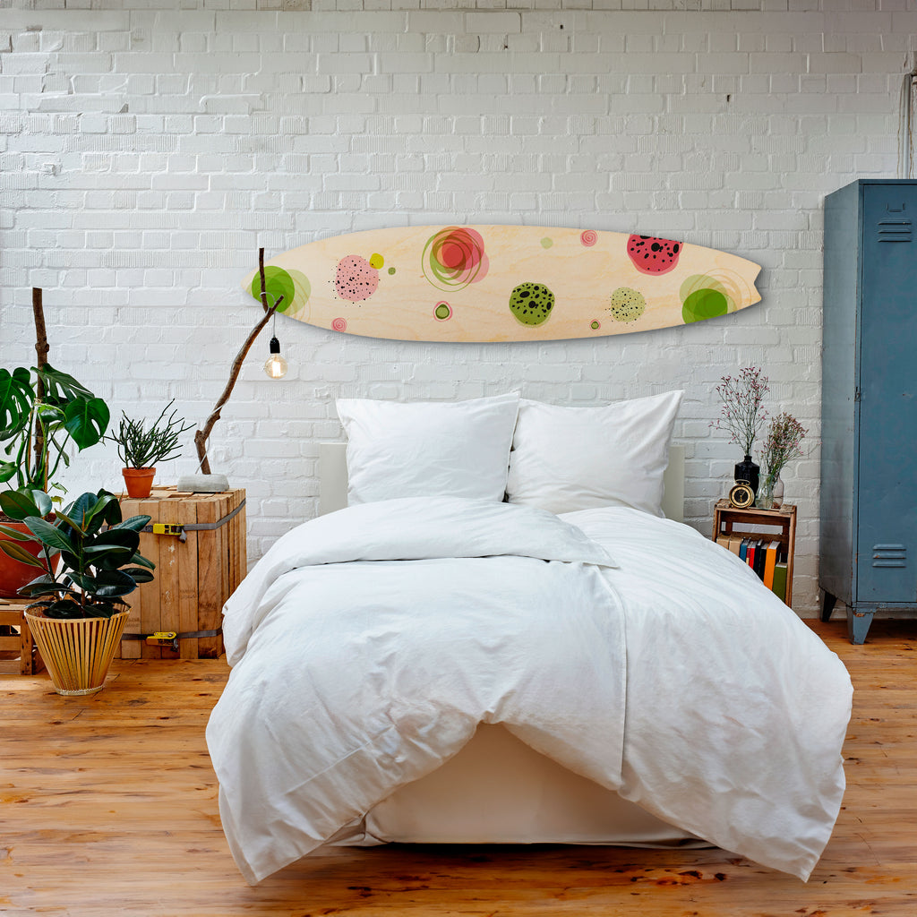 COLORFUL COSMOS Painel Decorativo Prancha de Surf